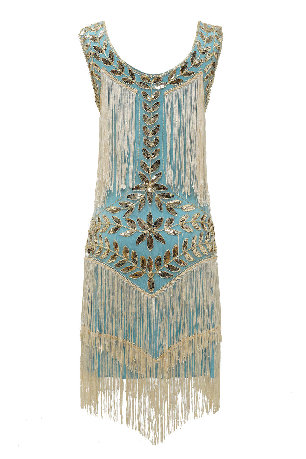 Festliches Paillettenkleid Charleston-Stil Damen Elegant