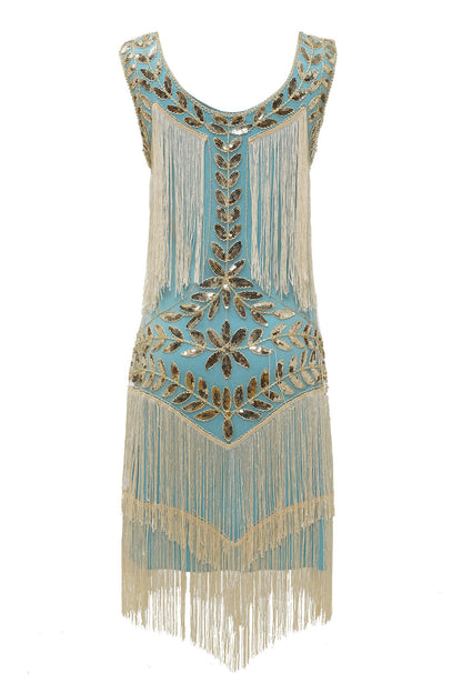 Festliches Paillettenkleid Charleston-Stil Damen Elegant