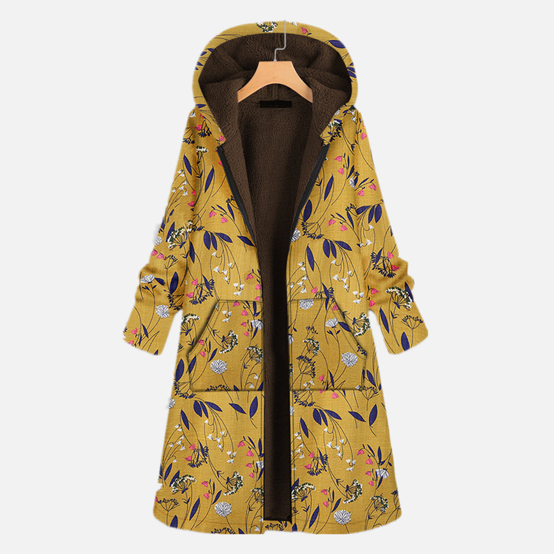 Damen Kapuzenjacke Klassisch Elegant Schwarz - BerlinGlamour