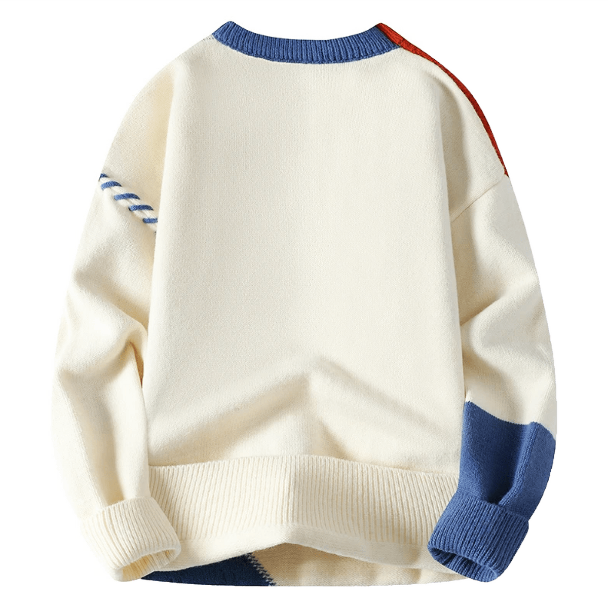 Herren Pullover Modern Patch-Design Trendy