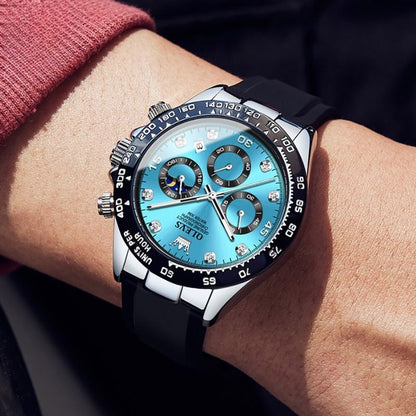 Herren Armbanduhr Edelstahl Elegante Analog