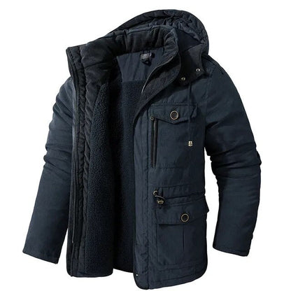 Herrenjacke Warm Isoliert Winterjacke Outdoor Stilvoll