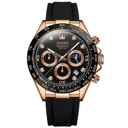 Herren Armbanduhr Edelstahl Elegante Analog