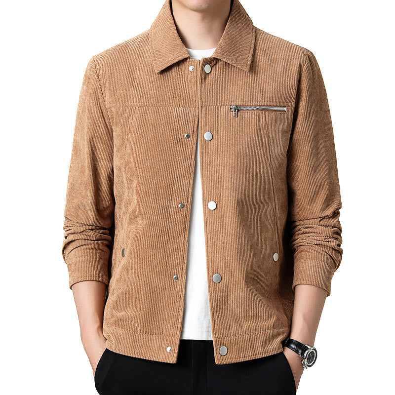 Herren Übergangsjacke Kord Hochwertig Klassisch