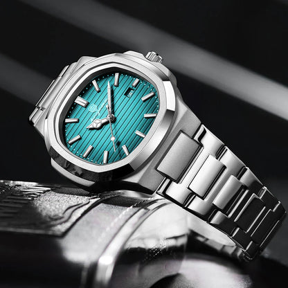 Herren Armbanduhr Edelstahl Elegant Slim - BerlinGlamour