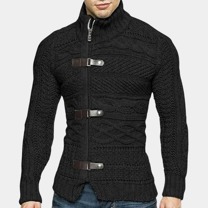 Herren Rollkragenpullover Merinowolle Warm Klassisch