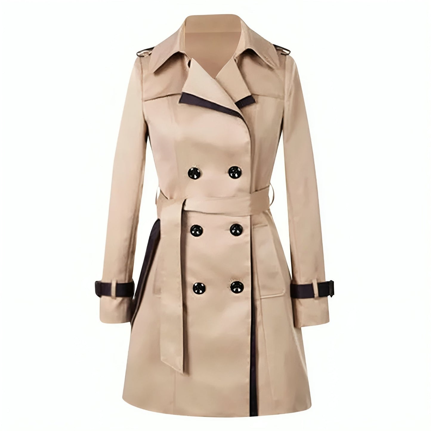 Elegantes Winterkleid Damen Lang Kleid Schwarz - BerlinGlamour