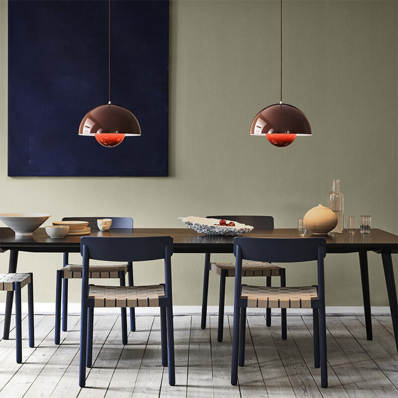 Moderne Pendelleuchte Halbkugel Leuchte Wohnzimmer