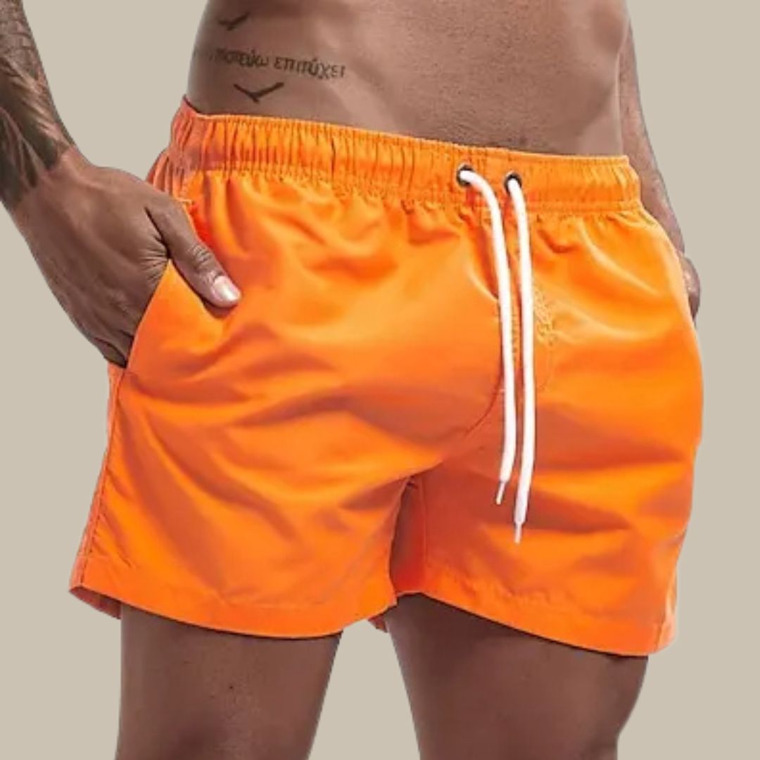 Herren Schwimmshorts Schnelltrocknend Sportlich Basic