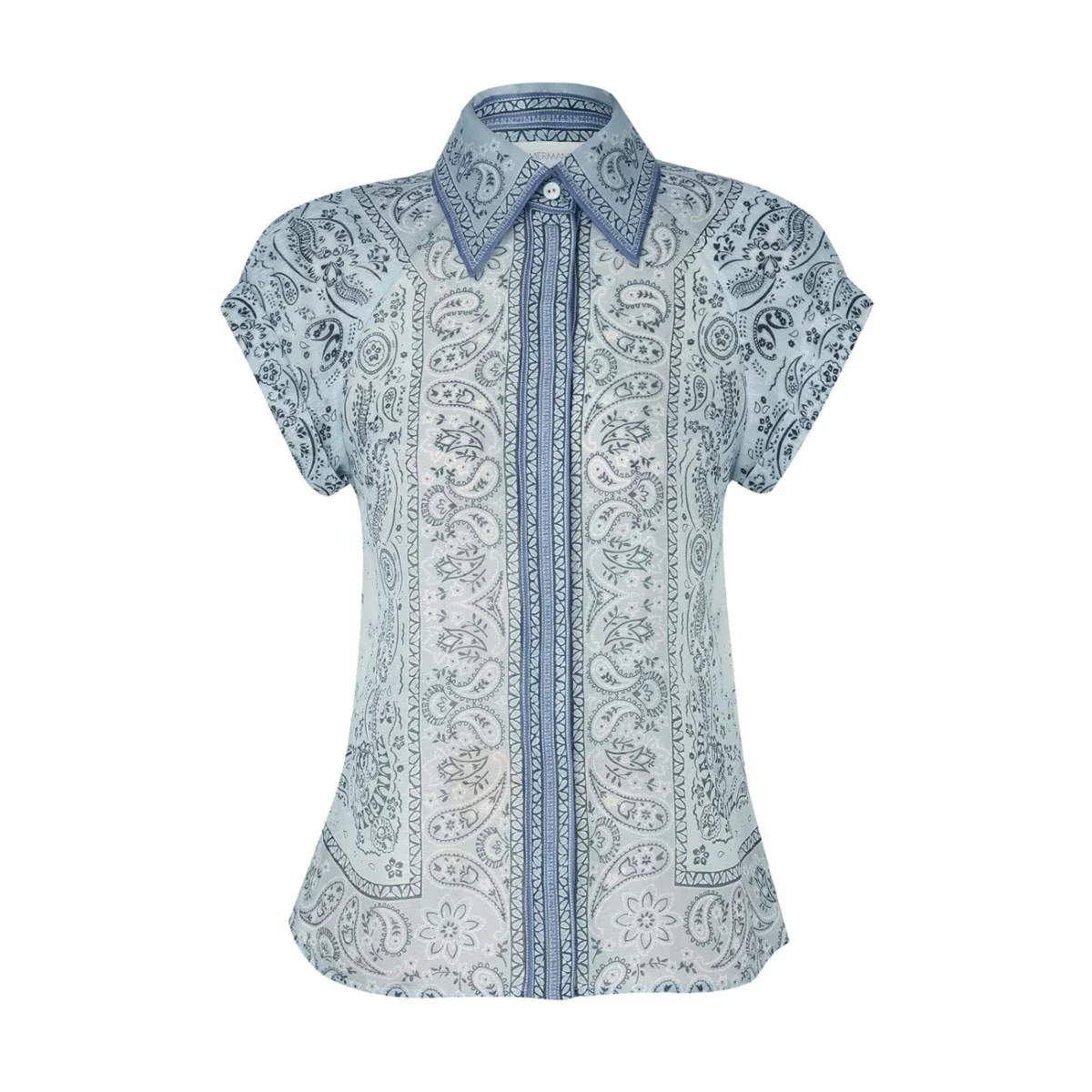 Paisley Bluse Maxi Rock Set Elegant Damen