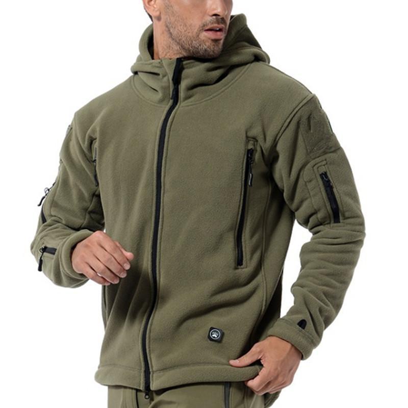Herren Fleecejacke Warm Vollreißverschluss Zip - BerlinGlamour