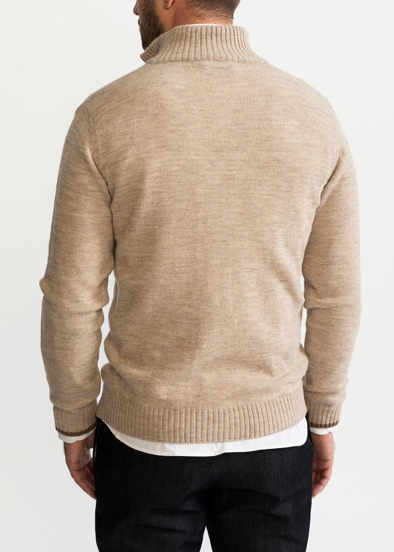 Zip-Up Cardigan – Strickjacke mit durchgehendem Reißverschluss für Männer-Chaps Herrenmode