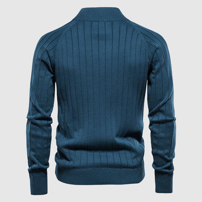 Zip-Up Cardigan – Strickjacke mit durchgehendem Reißverschluss für Männer-Chaps Herrenmode