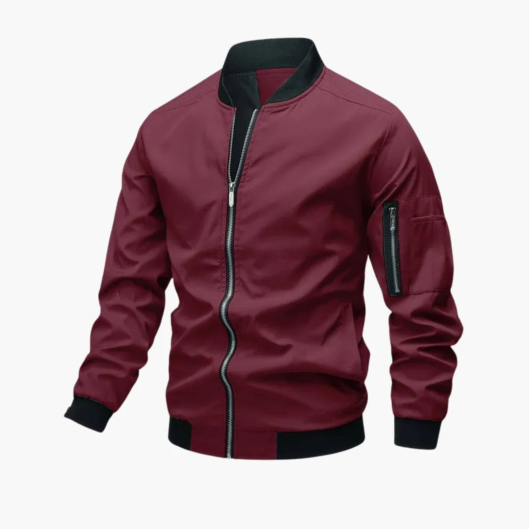 Zip Bomberjacke mit Taschen für Herren 3