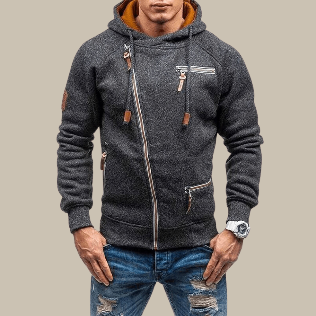 Kapuzenjacke Herren Warm mit Kordelzug - BerlinGlamour