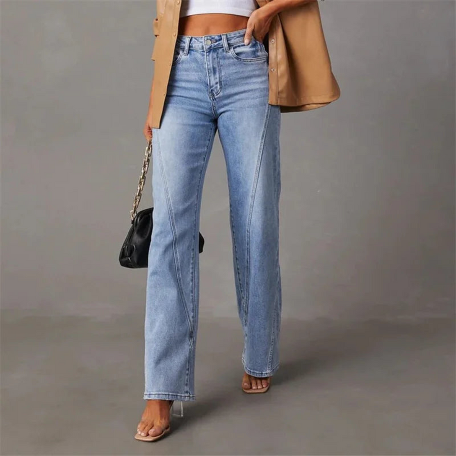 Hohe Jeans Weite Passform Vintage Denim - BerlinGlamour