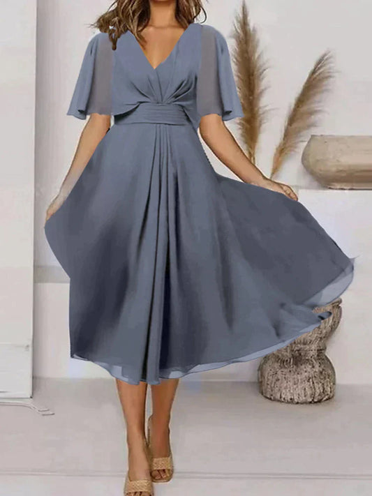 Honora: Elegantes Kurzarmkleid