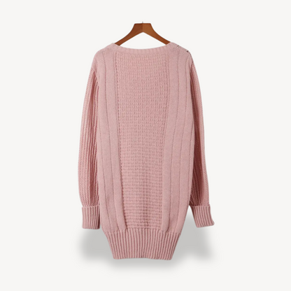 Zopfmuster-Pulloverkleid für Damen | Loravelle 2