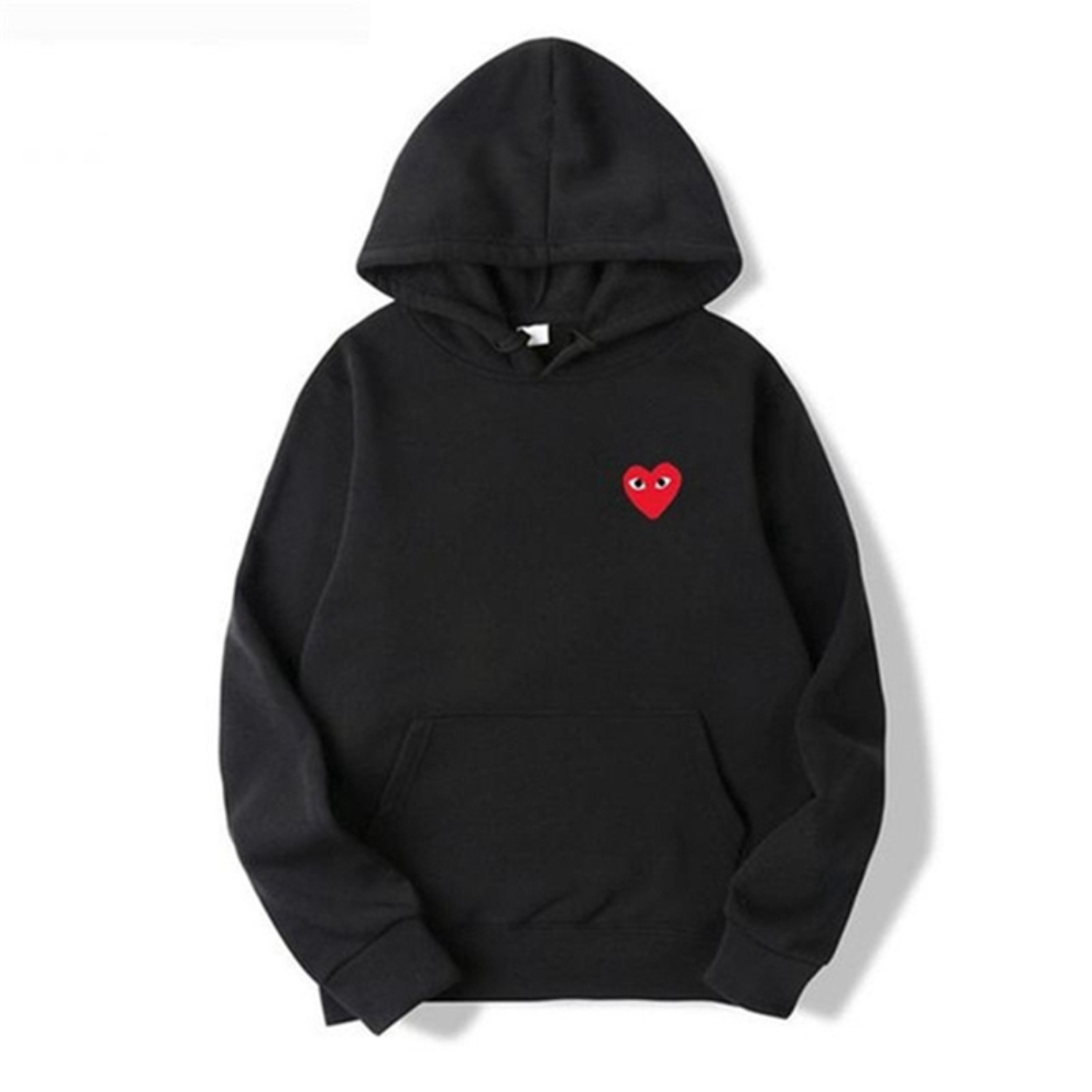 Kapuzenpullover Streetwear mit Herz-Design und Tasche Modern - BerlinGlamour