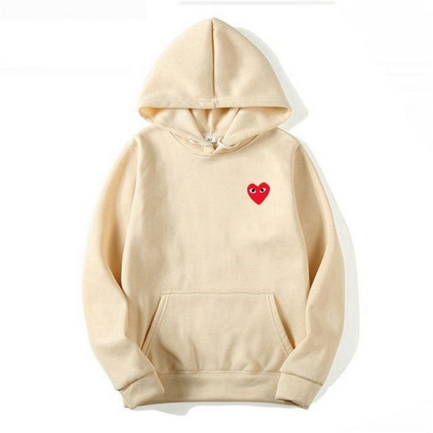 Kapuzenpullover Streetwear mit Herz-Design und Tasche Modern