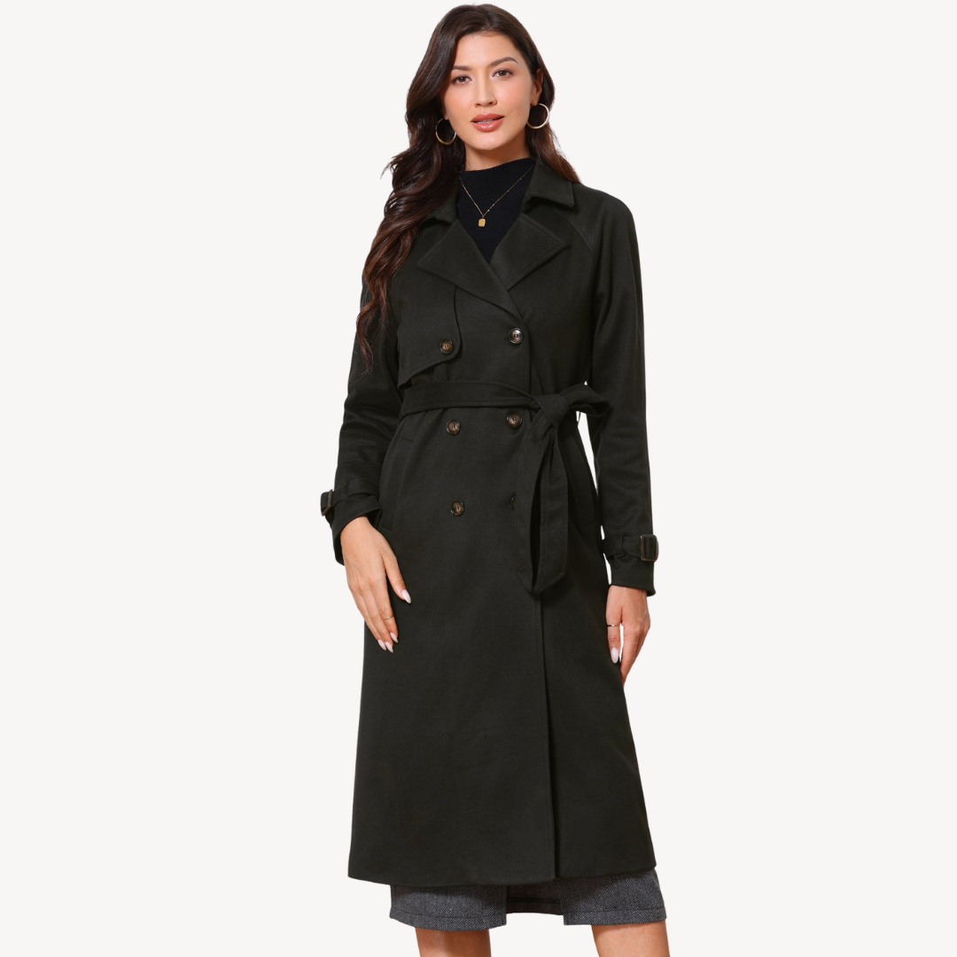Zweireihiger Trenchcoat für Damen | Loravelle 0