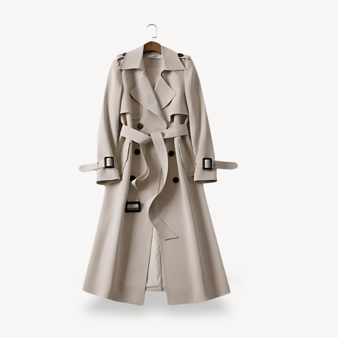 Zweireihiger Trenchcoat für Damen | Loravelle 0