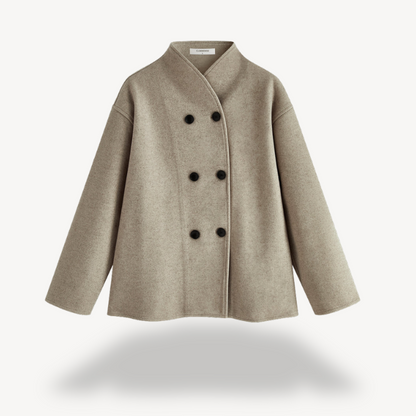 Zweireihiger Wollmantel für Damen | Loravelle 2