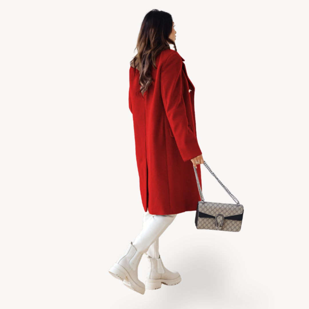 Zweireihiger Wollmantel für Damen | Loravelle 2