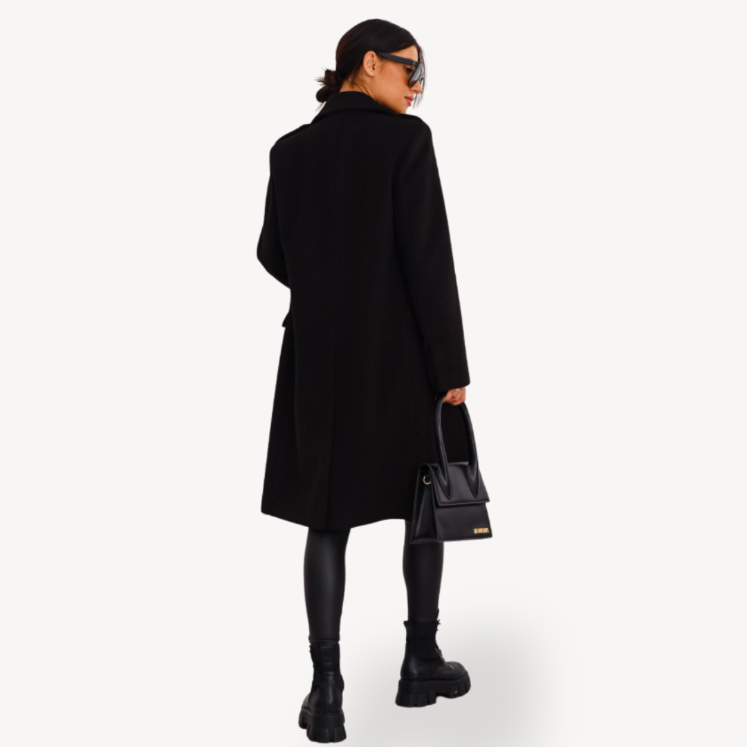Zweireihiger Wollmantel für Damen | Loravelle 4
