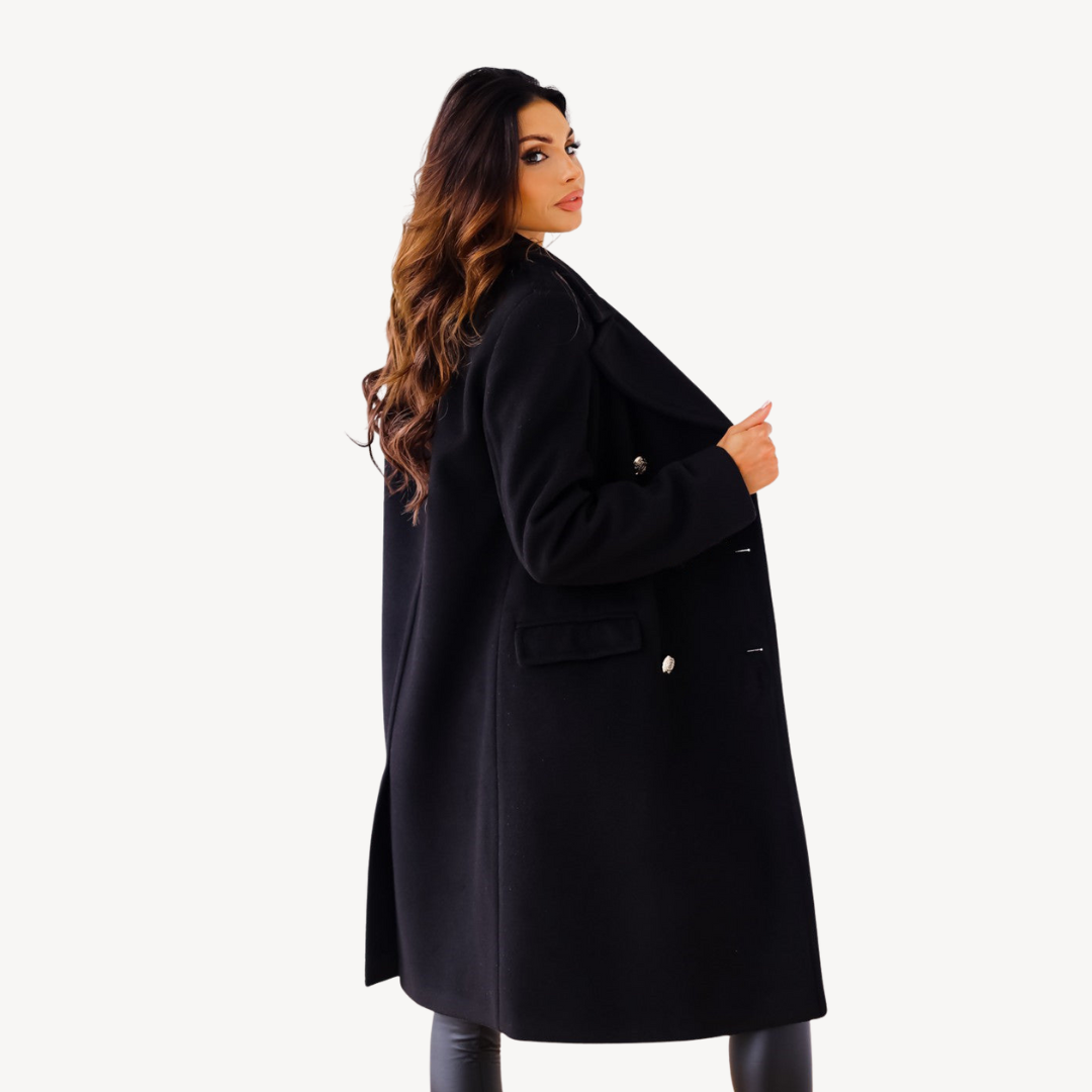 Zweireihiger Wollmantel für Damen | Loravelle 6