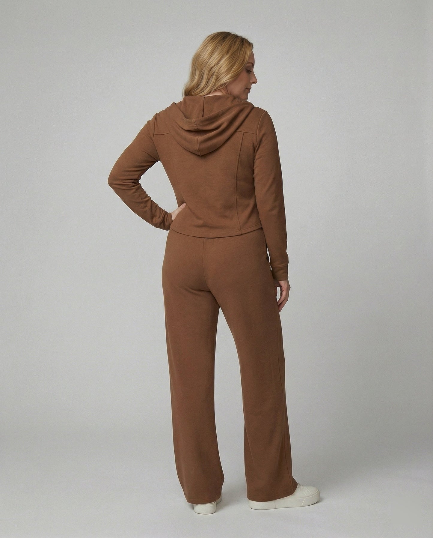 Damen Hausanzug Set Kapuzenpullover und Jogginghose Bequem