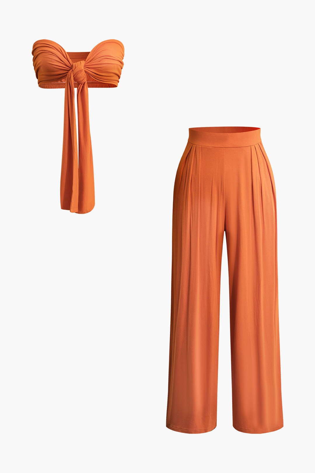 Elegantes Frauen Zweiteiler Set Schleifen Bikinihose - BerlinGlamour