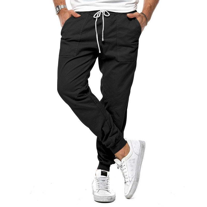 Herren Freizeithose Bequem Einfarbig Komfortable Hose