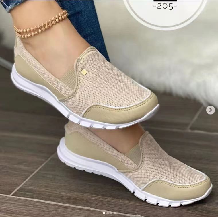 Schmale Slip-on Schuhe Weiß Elegante Damen Schuhe