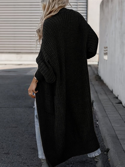 Wollcardigan Damen mit Taschen für Alltag Perfekt