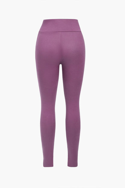Sportliches Zweiteiler Set Cropped Jacke Leggings
