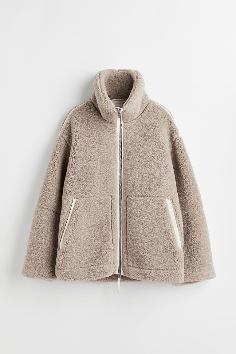 Lässiger Wintermantel Schwarz Modern