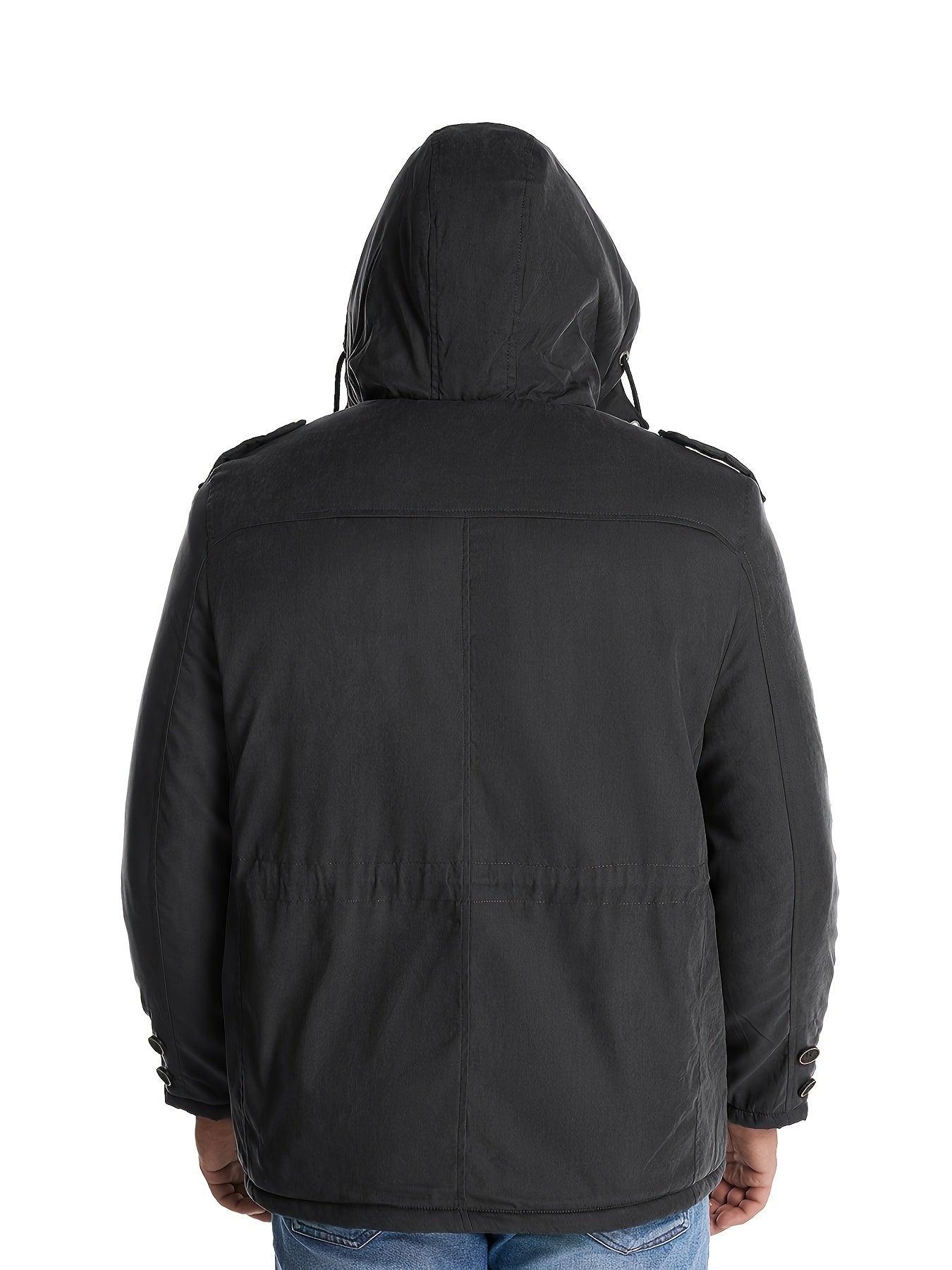 Herren Winterjacke Warm Kapuze Freizeitjacke