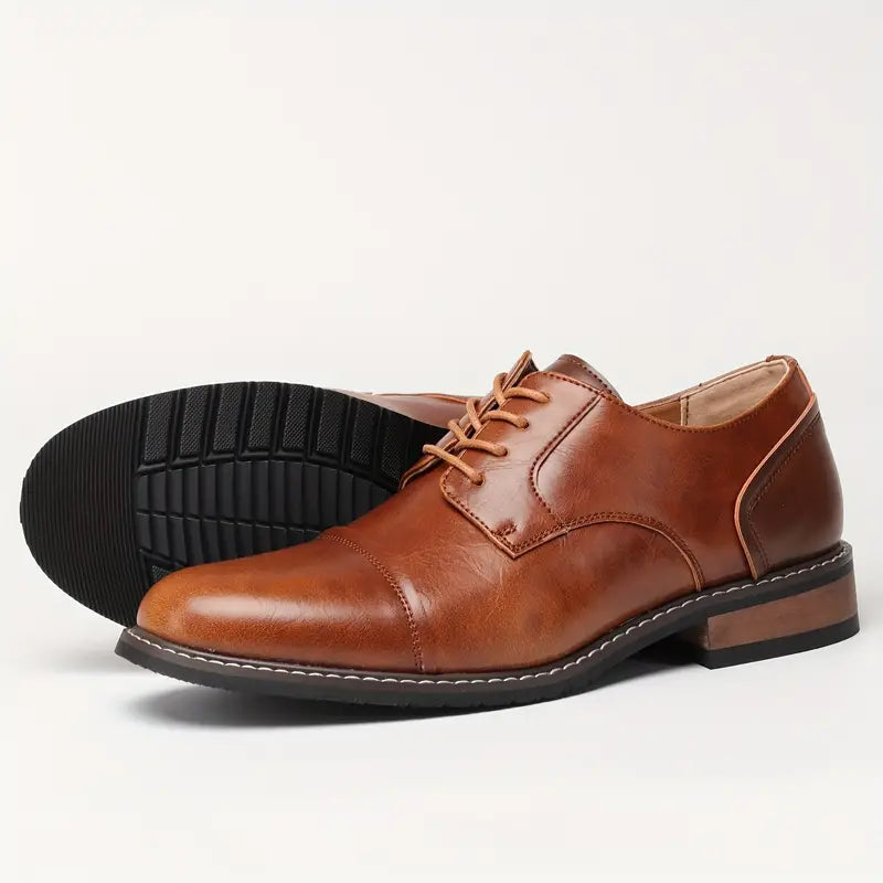 Herren Derby Schuhe Vintage Look Lederschuhe