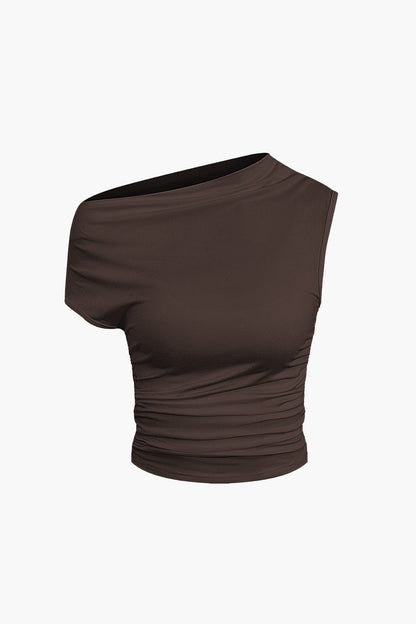 Elegantes One-Shoulder-Top mit Minirock Damen