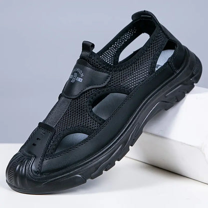 Herren Slipper Atmungsaktiv Mesh Bequem