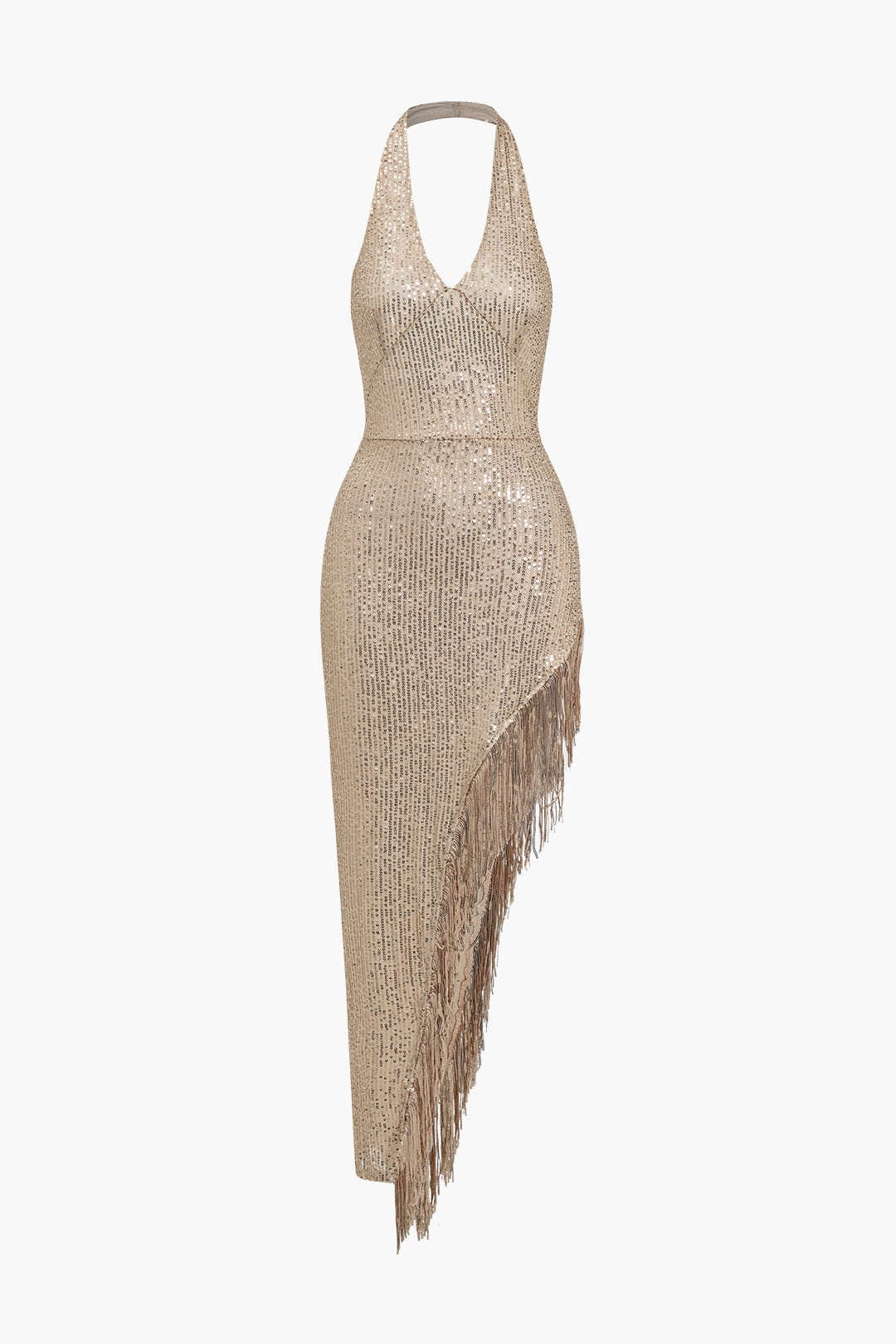 Abendkleid mit Pailletten und Fransen Spitze und Glamour - BerlinGlamour
