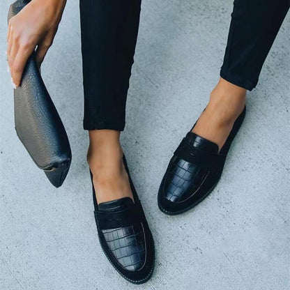 Schwarze Stiletto Schuhe Glänzend Mit Muster Design