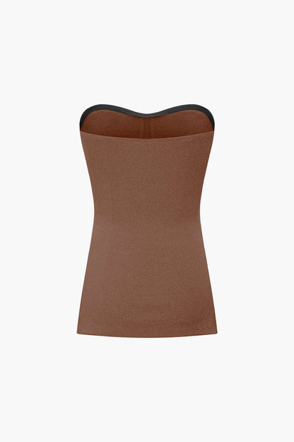 Elegantes Zweiteiler Set mit Bustier Top und Shorts Damen