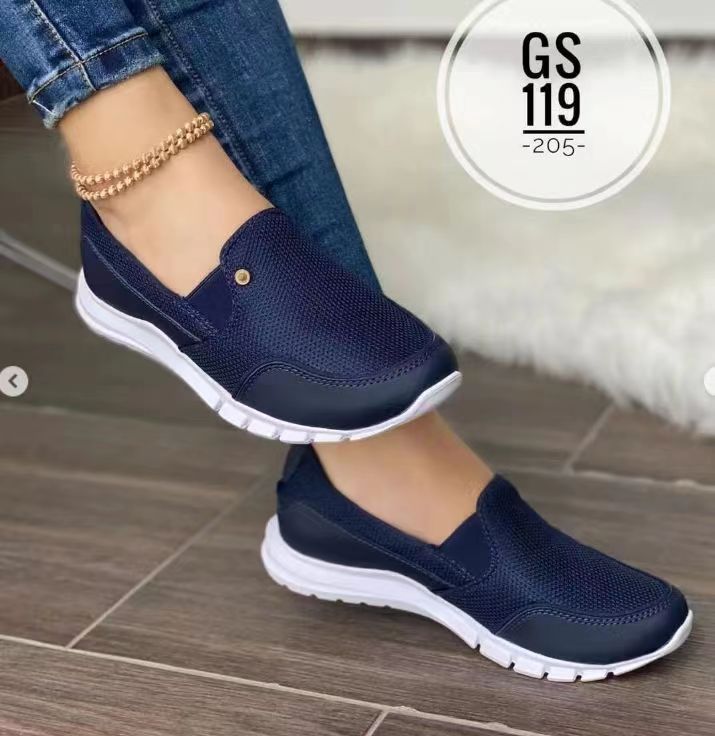 Schmale Slip-on Schuhe Weiß Elegante Damen Schuhe