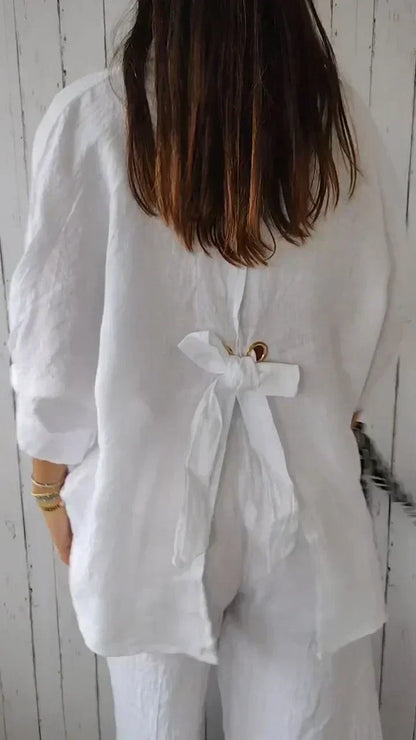 Elegante Damenbluse mit Knöpfen Zeitlos