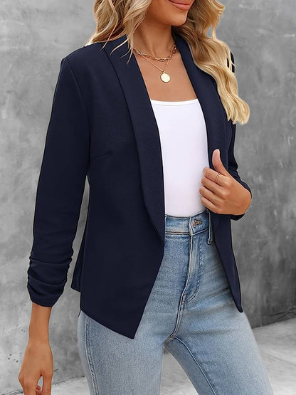 Stilvoller Damenblazer Offene Vorderseite Modern