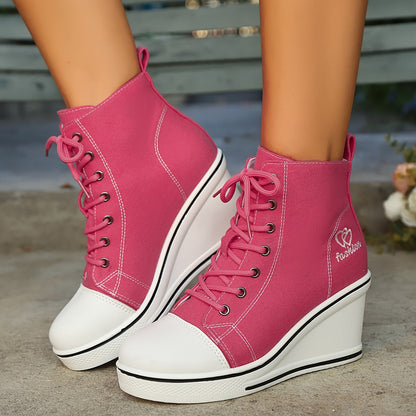Stiefeletten Damen Einfach Liebesmotiv Sneaker