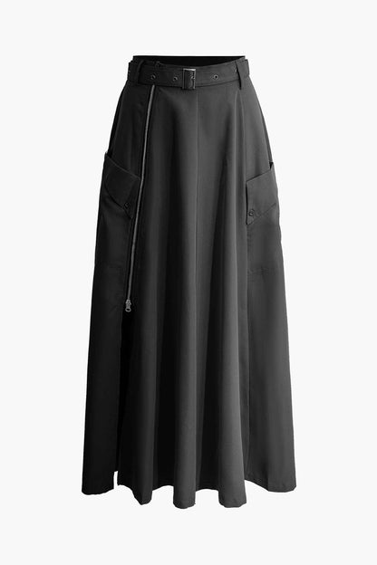 Stilvolles Zweiteiler Set Crop Top Maxirock Damen