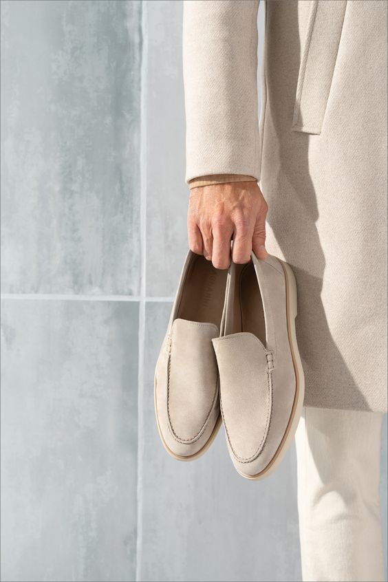 Herren Loafer Wildleder Schuhe Elegant